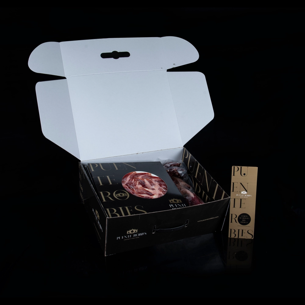 100% IBERIAN BREED ACORN-FED IBERIAN HAM Hand-Cut) 100% IBERIAN BREED ACORN-FED IBERIAN HAM Hand-Cut)