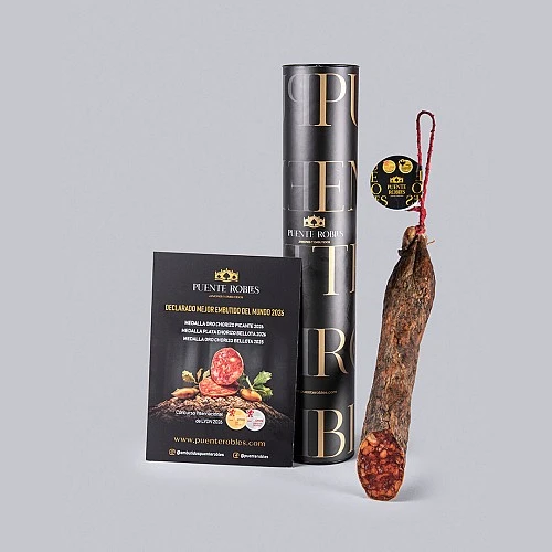 ACORN-FED THICK-CASING CHORIZO (In tube). FIRST PRIZE FOR THE BEST CHORIZO IN THE WORLD! ACORN-FED THICK-CASING CHORIZO (In tube). FIRST PRIZE FOR THE BEST CHORIZO IN THE WORLD!