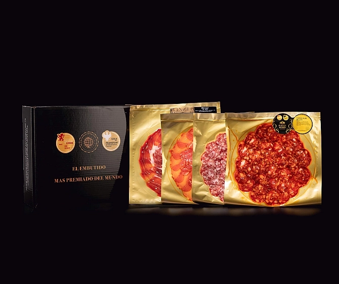 Jamón, chorizo, lomo y salchichón envasado al vacío para evitar congelar