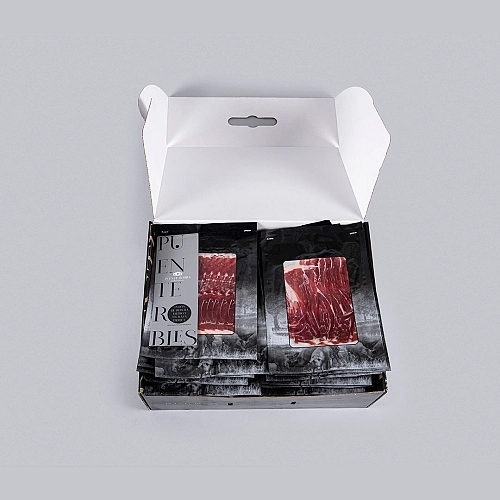 JAMÓN DE BELLOTA IBÉRICO 75% RAZA IBÉRICA (Cortado a máquina) JAMÓN DE BELLOTA IBÉRICO 75% RAZA IBÉRICA (Cortado a máquina)