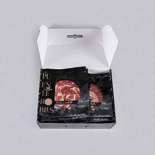 JAMÓN DE CEBO IBÉRICO 50% RAZA IBÉRICA (Cortado a cuchillo) JAMÓN DE CEBO IBÉRICO 50% RAZA IBÉRICA (Cortado a cuchillo)