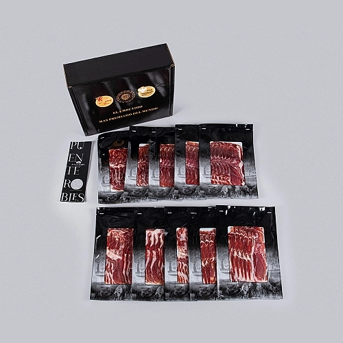 PACK 3: 10 SACHETS OF 50% IBERIAN BREED FODDER-FED IBERIAN SHOULDER HAM FROM IBERIAN FIELDS (MACHINE