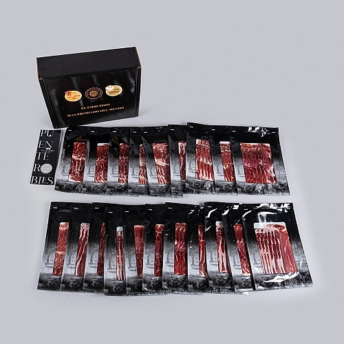 PACK 4: 20 SOBRES DE PALETA DE CEBO DE CAMPO IBÉRICA 50% RAZA IBÉRICA CORTADA A MÁQUINA