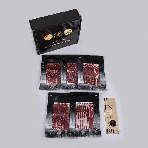 PACK 5: 5 SACHETS OF 100% IBERIAN BREED ACORN-FED IBERIAN SHOULDER HAM (MACHINE CUT).