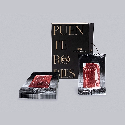 PACK JAMÓN BELLOTA: 15 SOBRES DE JAMÓN DE BELLOTA 100% IBÉRICO (CORTADO A MÁQUINA)