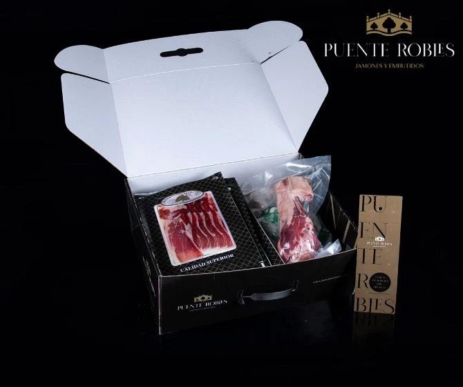 Paquete de JAMÓN DE BELLOTA IBÉRICO 100% RAZA IBÉRICA (CORTADO A MÁQUINA) Paquete de JAMÓN DE BELLOTA IBÉRICO 100% RAZA IBÉRICA (CORTADO A MÁQUINA)